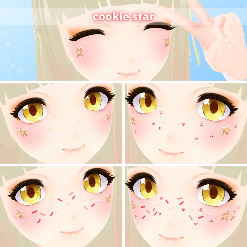 【VRoid】 Christmas Makeup Set - Vol.2