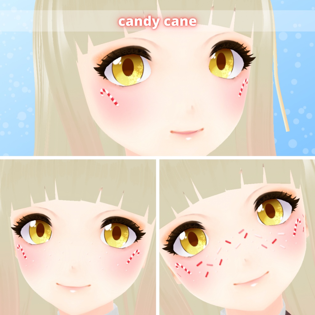 【VRoid】 Christmas Makeup Set - Vol.2