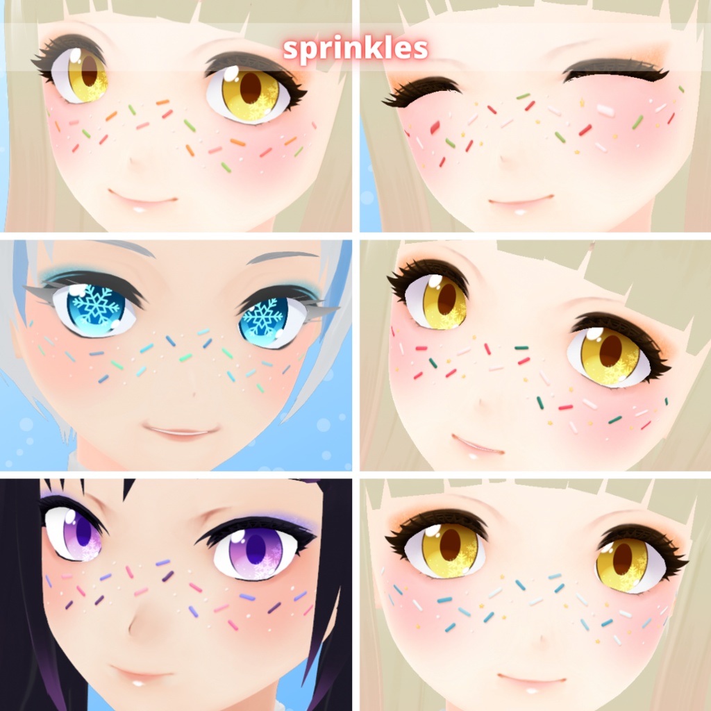 【VRoid】 Christmas Makeup Set - Vol.2