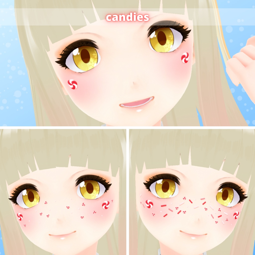 【VRoid】 Christmas Makeup Set - Vol.2