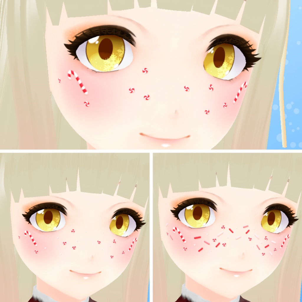 【VRoid】 Christmas Makeup Set - Vol.2