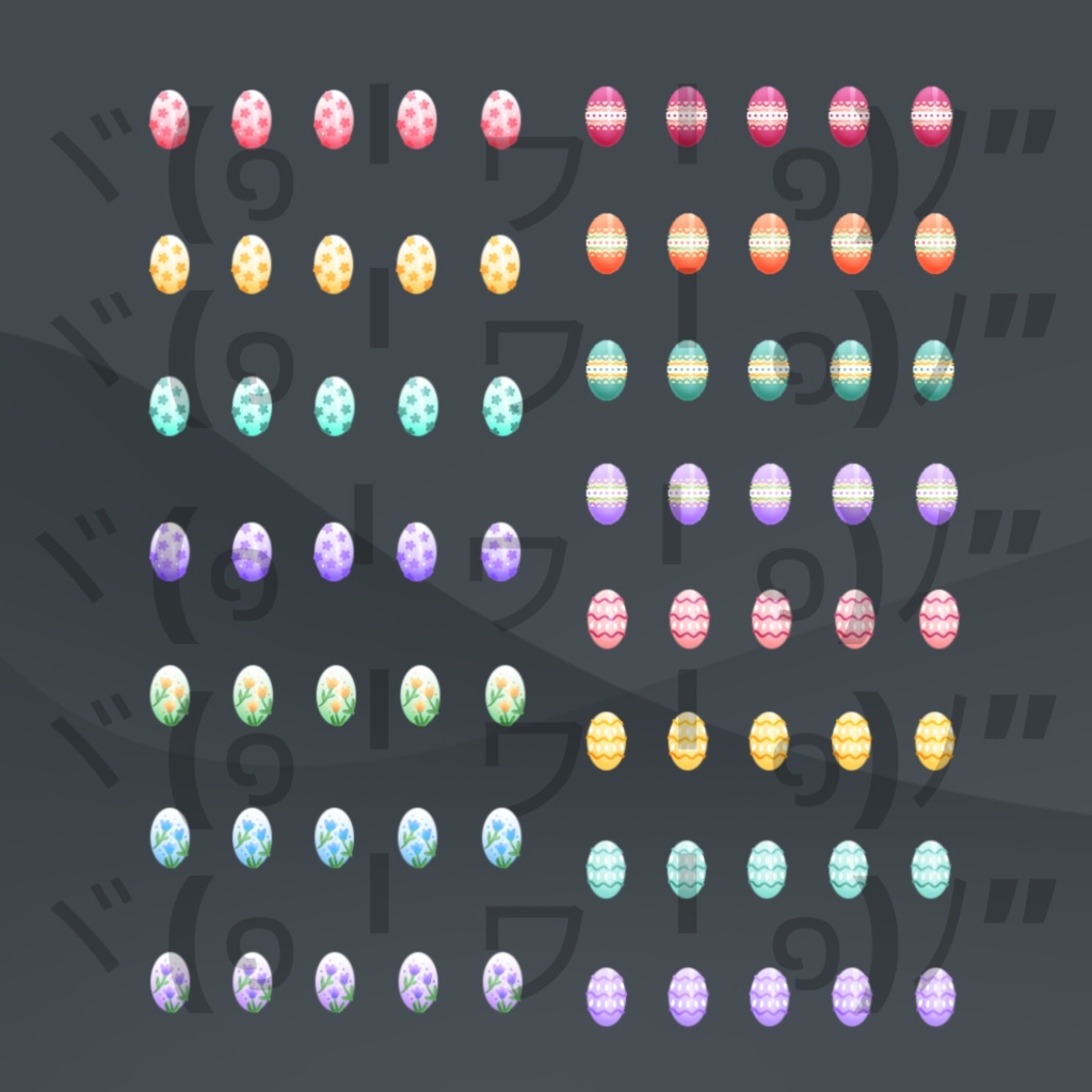 【VRoid】 Cute, Flowers and Bunnies Nails Set - Spring 2024