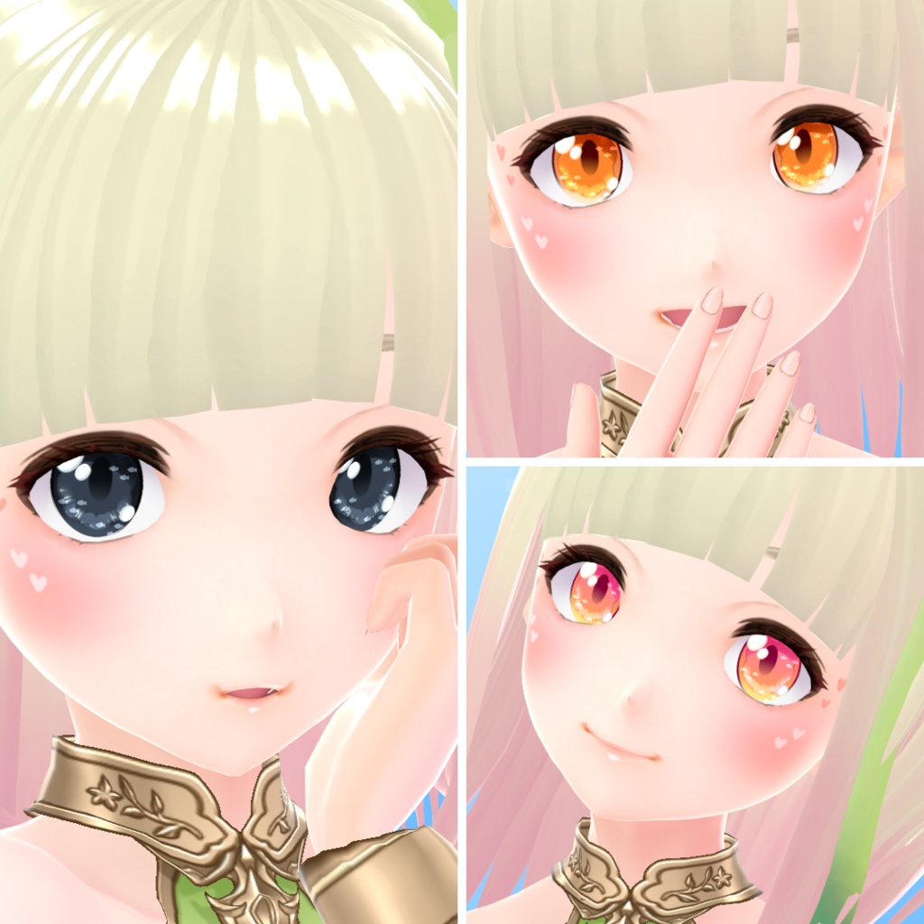 【VRoid】 Ocean Eyes Set