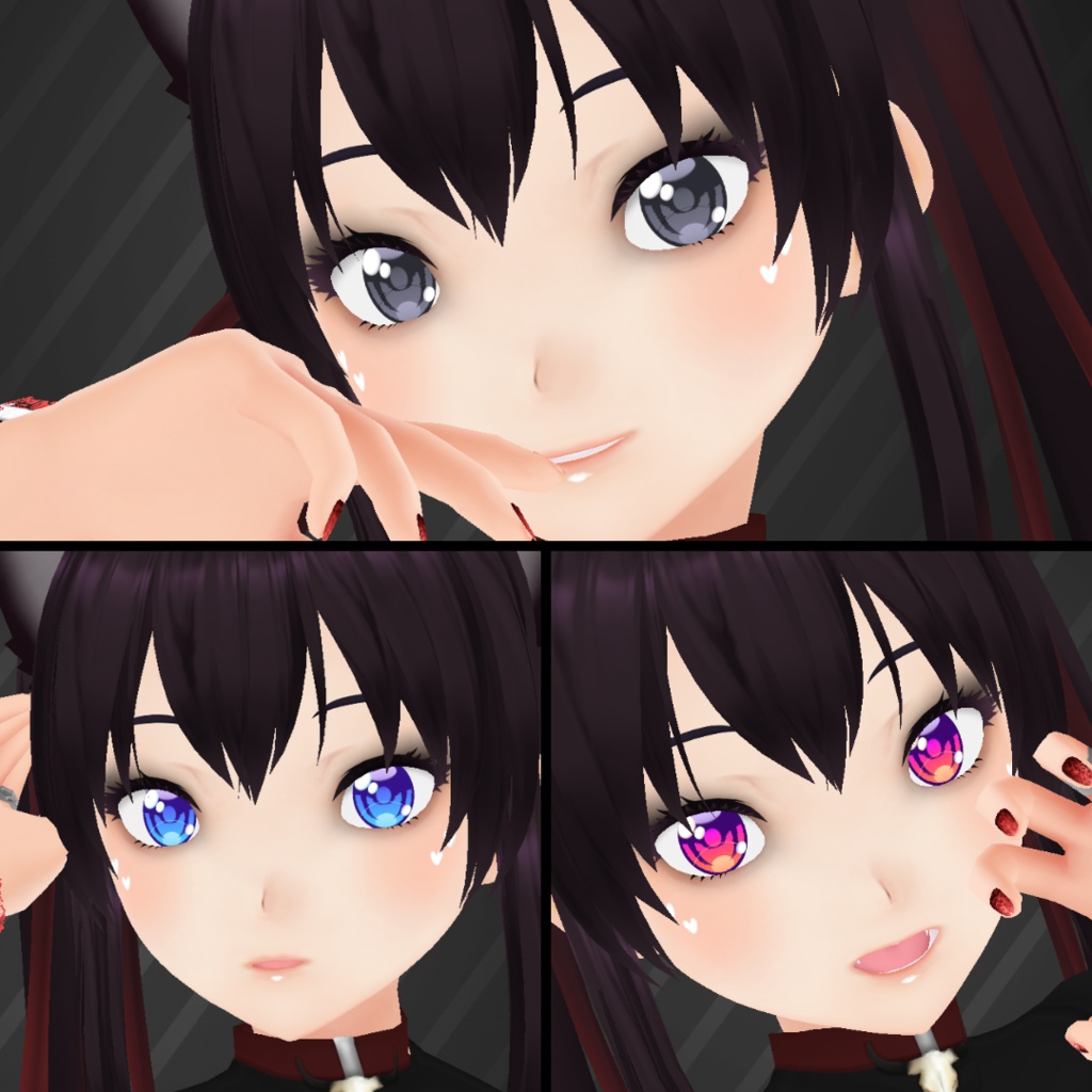 【VRoid】 Demon Eyes Set