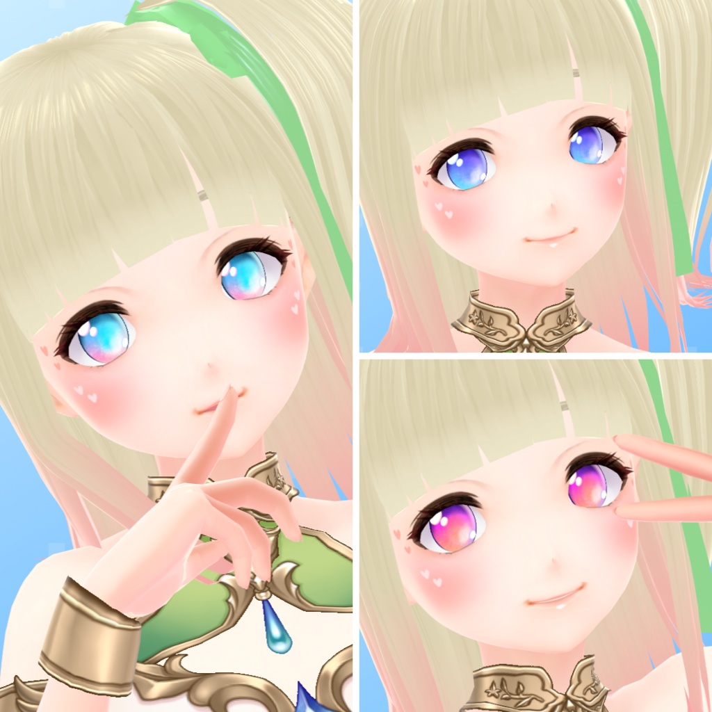 【VRoid】 Watercolor Gemstone Eyes Set