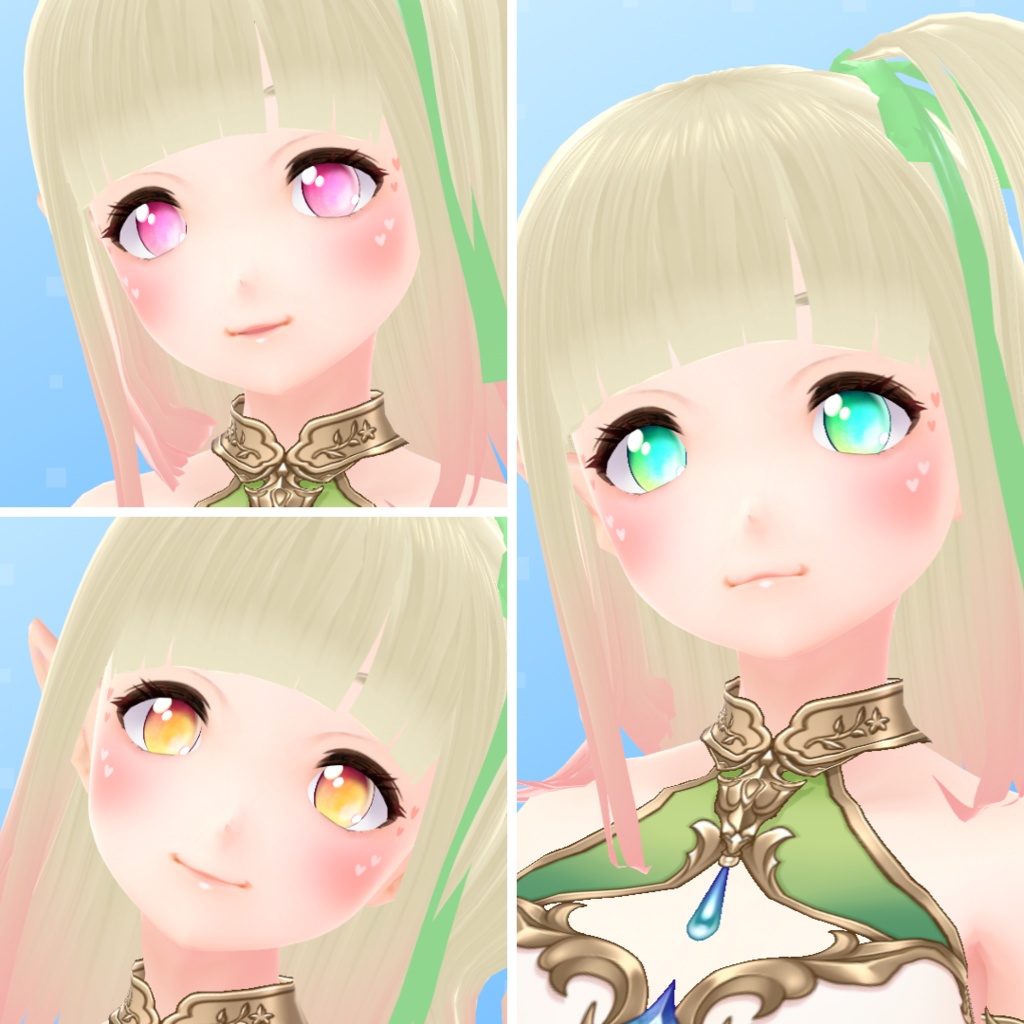 【VRoid】 Watercolor Gemstone Eyes Set