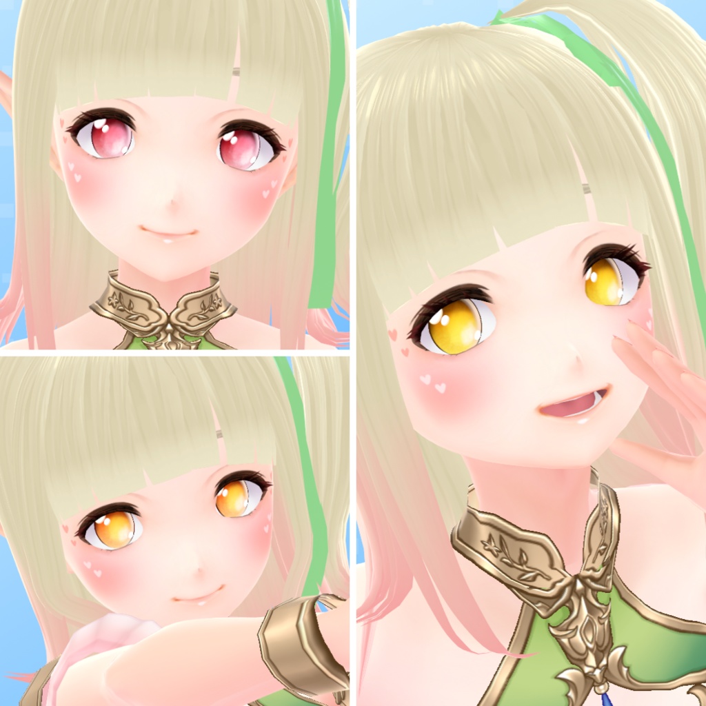 【VRoid】 Watercolor Gemstone Eyes Set