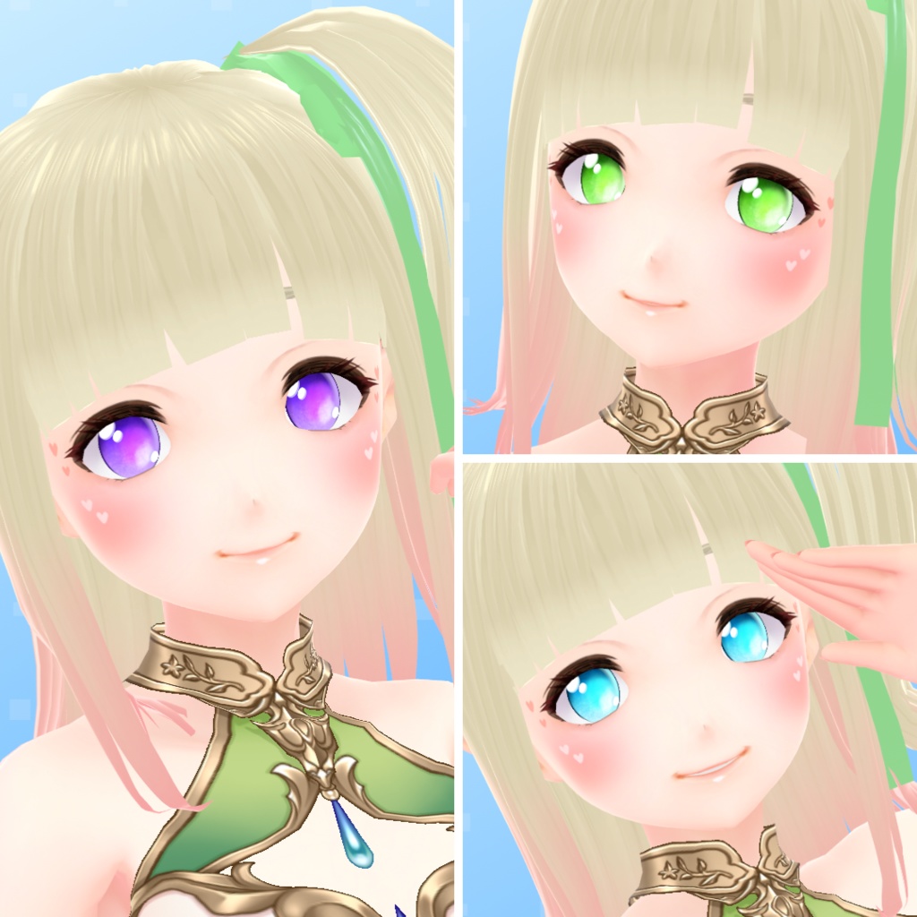 【VRoid】 Watercolor Gemstone Eyes Set