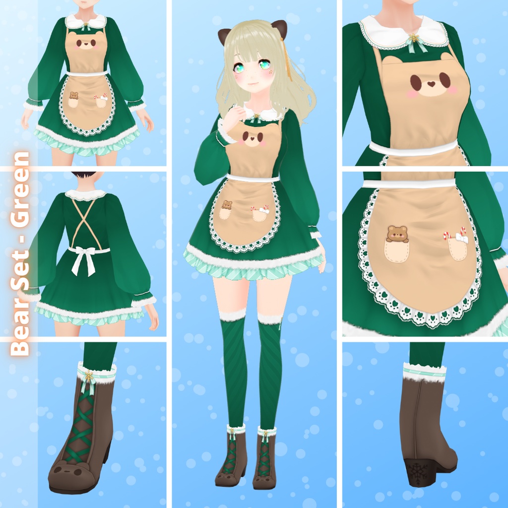 【VRoid】 Early Winter 2025 Animals Outfit