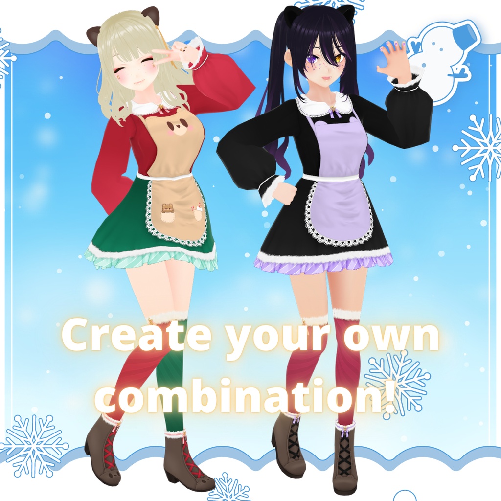 【VRoid】 Early Winter 2025 Animals Outfit
