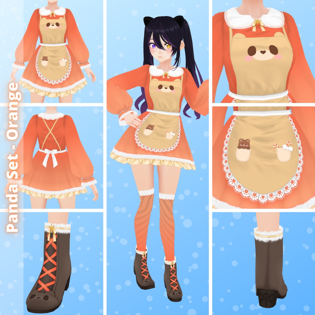 【VRoid】 Early Winter 2025 Animals Outfit
