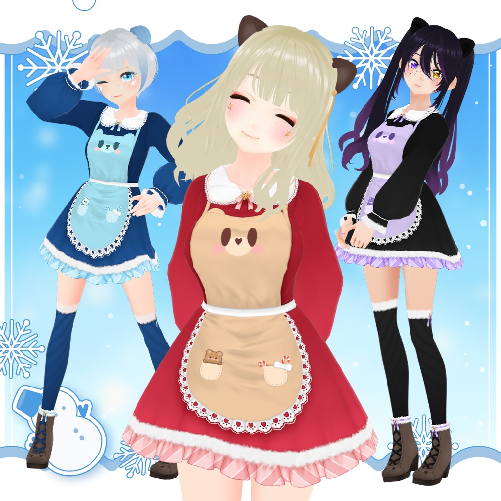 【VRoid】 Early Winter 2025 Animals Outfit