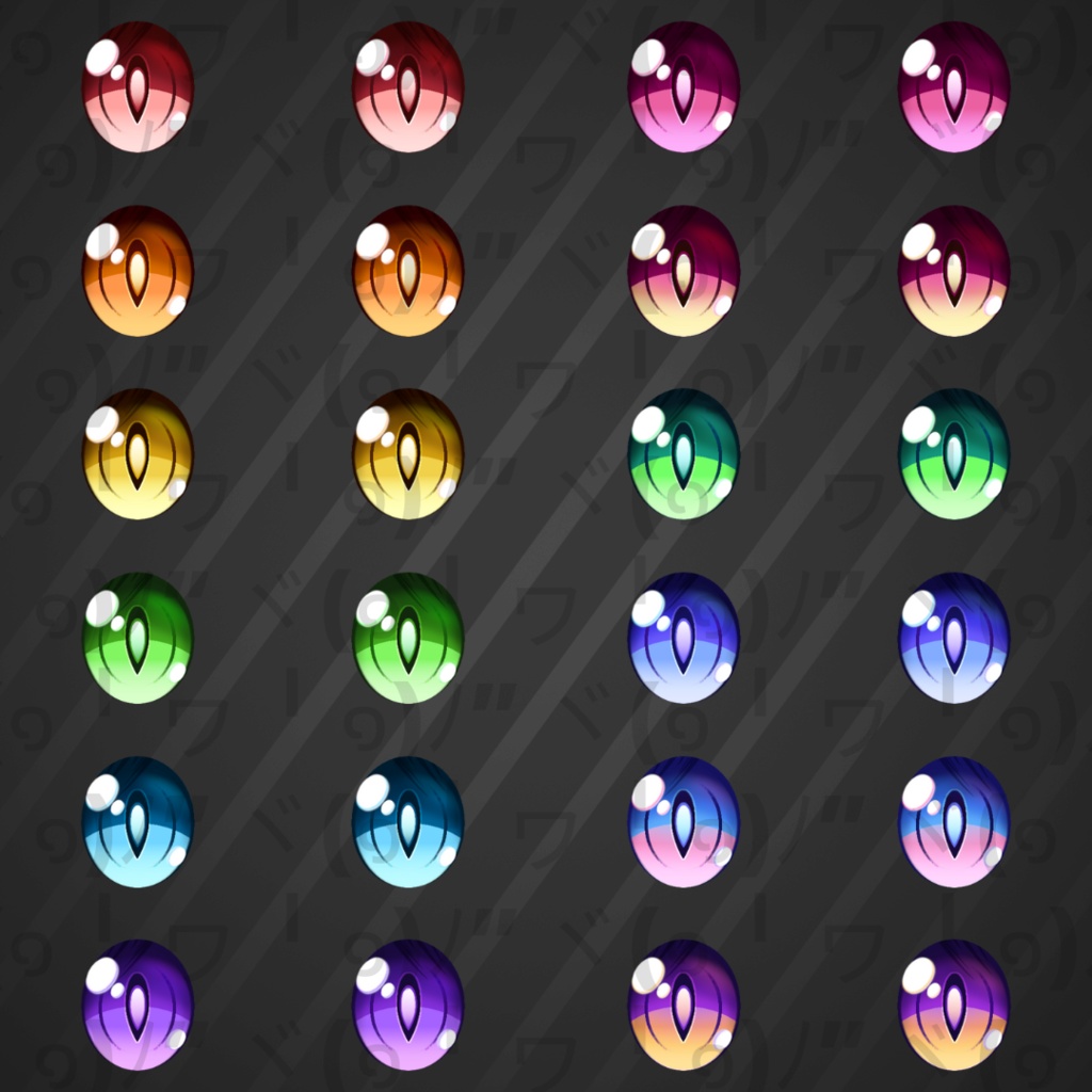 【VRoid】 Snake Demon Eyes Set