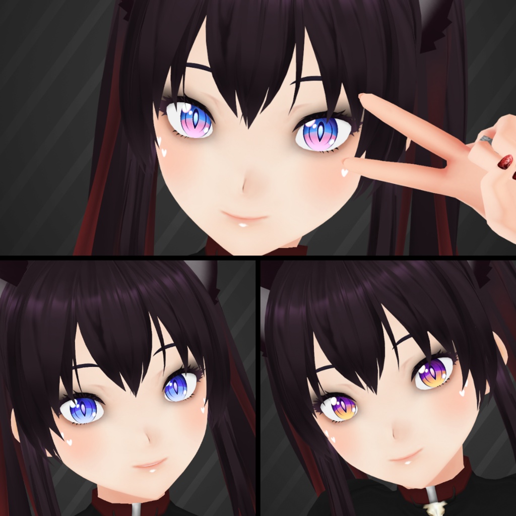 【VRoid】 Snake Demon Eyes Set