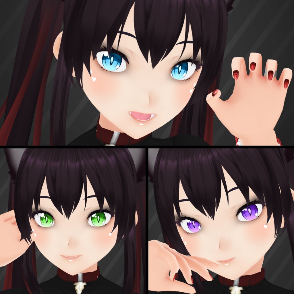 【VRoid】 Snake Demon Eyes Set