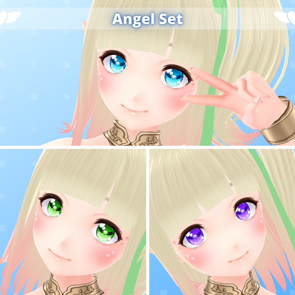 【VRoid】 Demon and Angel Eyes Set (Valentine's Day 2025)