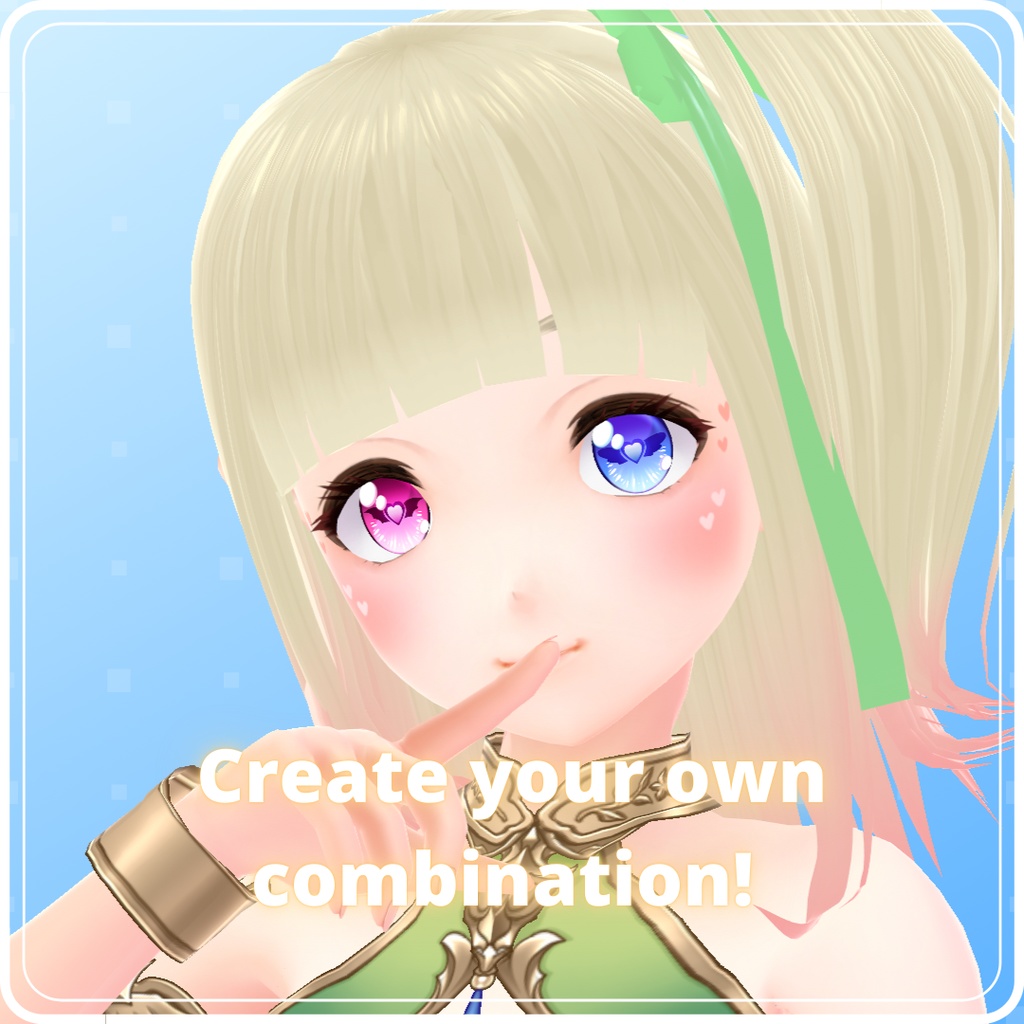 【VRoid】 Demon and Angel Eyes Set (Valentine's Day 2025)