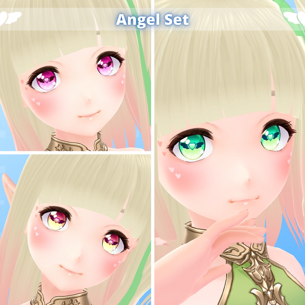 【VRoid】 Demon and Angel Eyes Set (Valentine's Day 2025)
