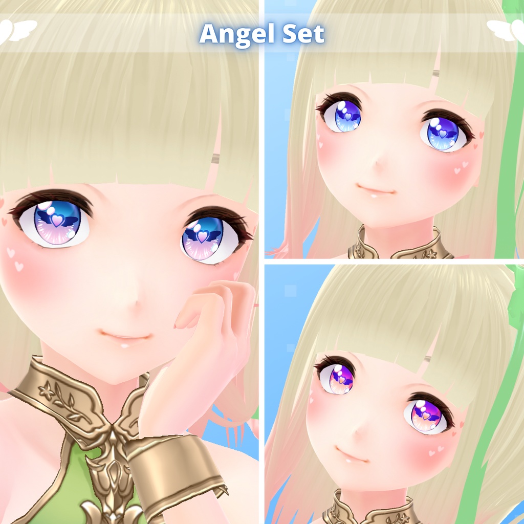 【VRoid】 Demon and Angel Eyes Set (Valentine's Day 2025)
