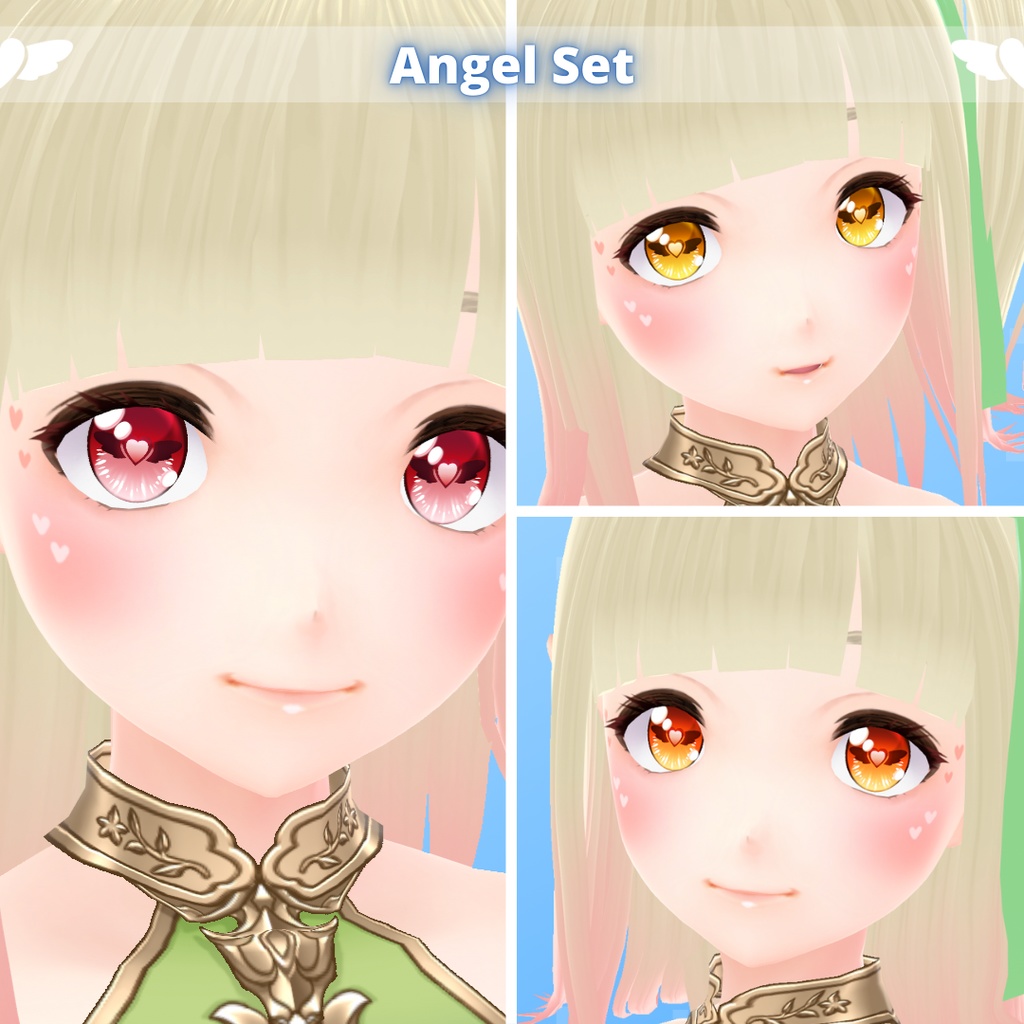 【VRoid】 Demon and Angel Eyes Set (Valentine's Day 2025)
