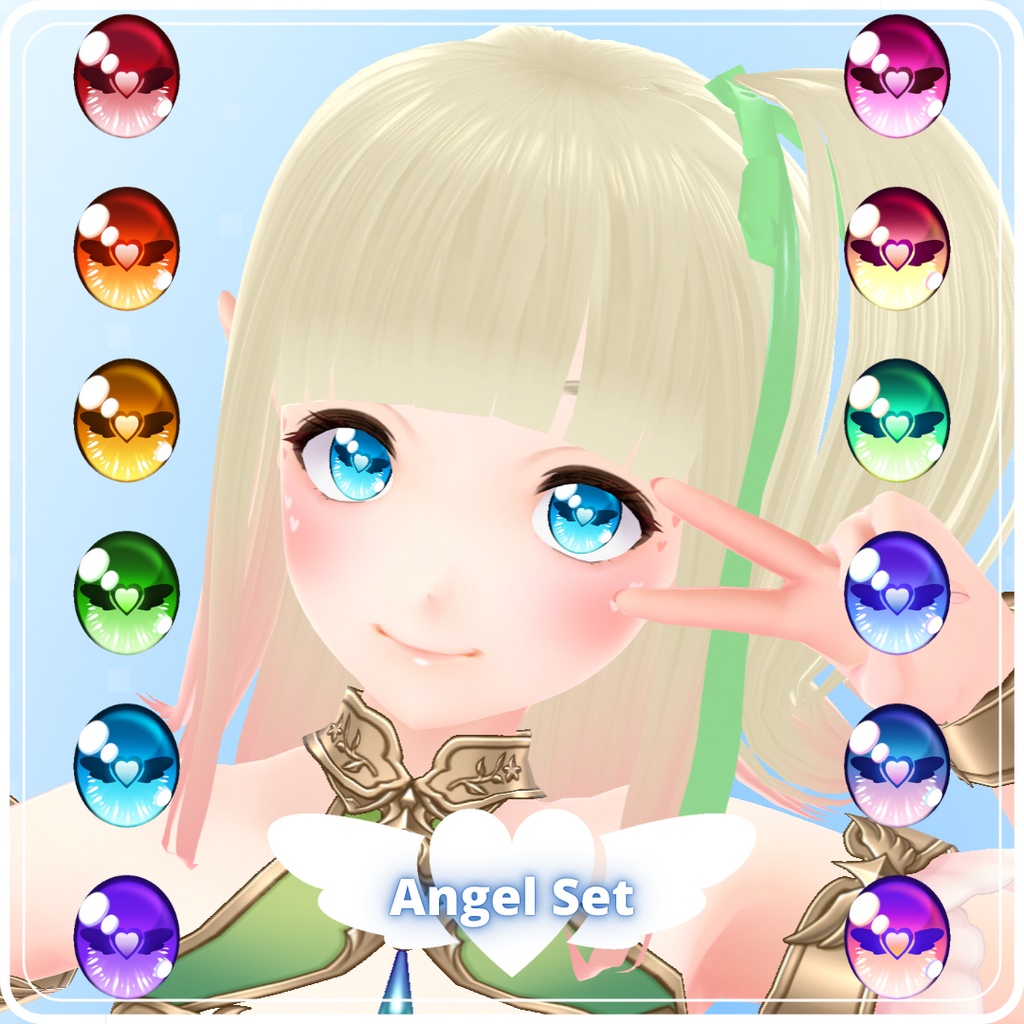 【VRoid】 Demon and Angel Eyes Set (Valentine's Day 2025)