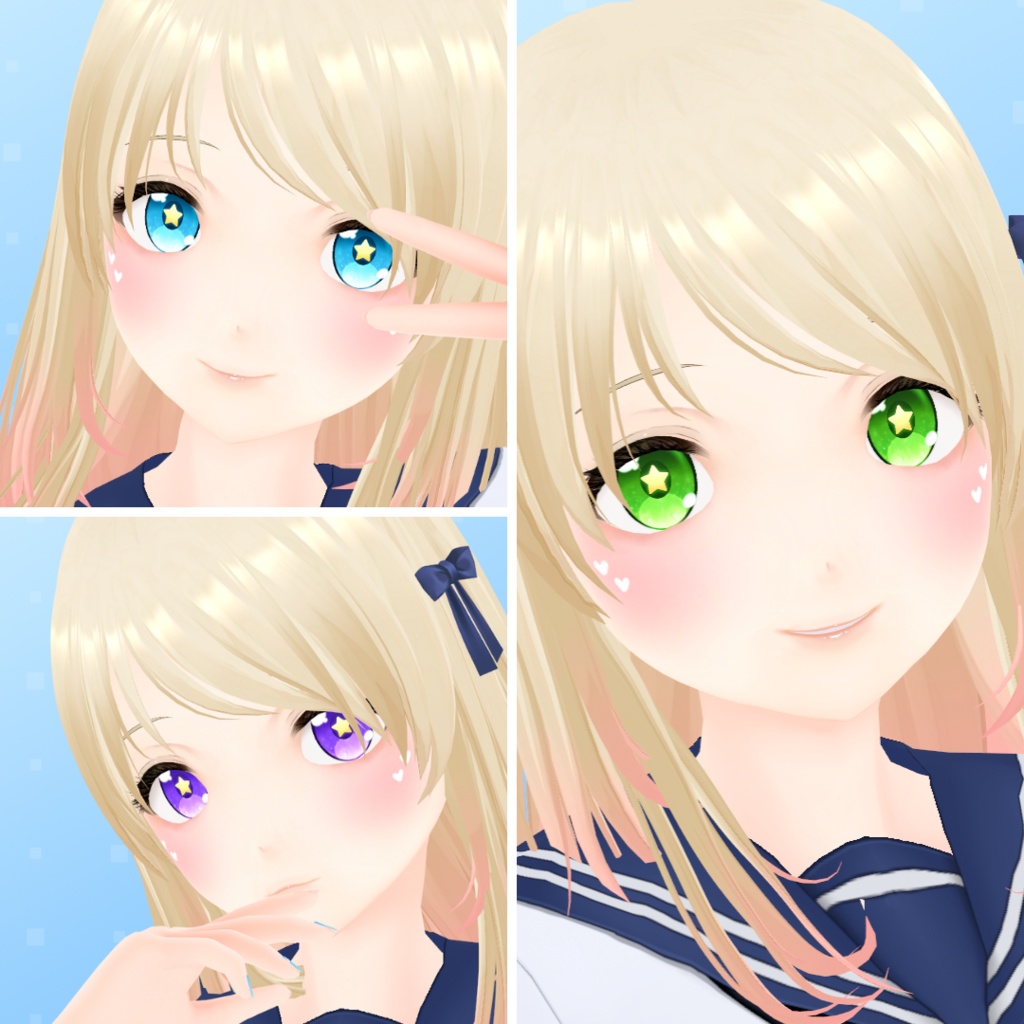 【VRoid】 Magical Girl Eyes Set