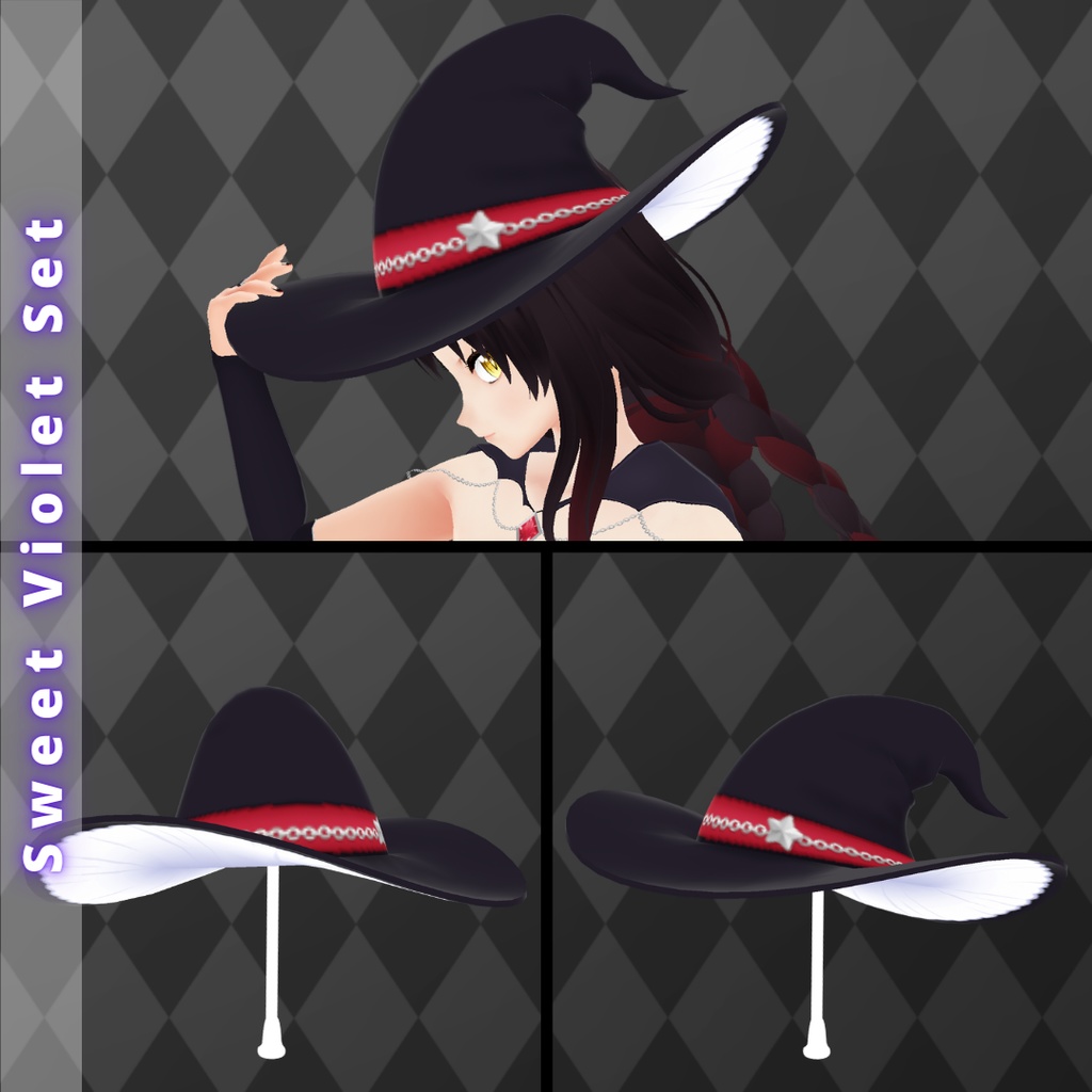 【VRoid】 Witch Outfit Halloween Set