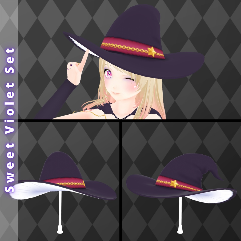 【VRoid】 Witch Outfit Halloween Set