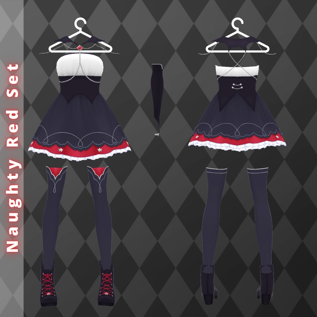 【VRoid】 Witch Outfit Halloween Set