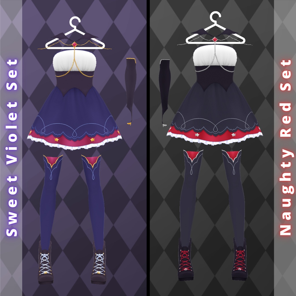 【VRoid】 Witch Outfit Halloween Set