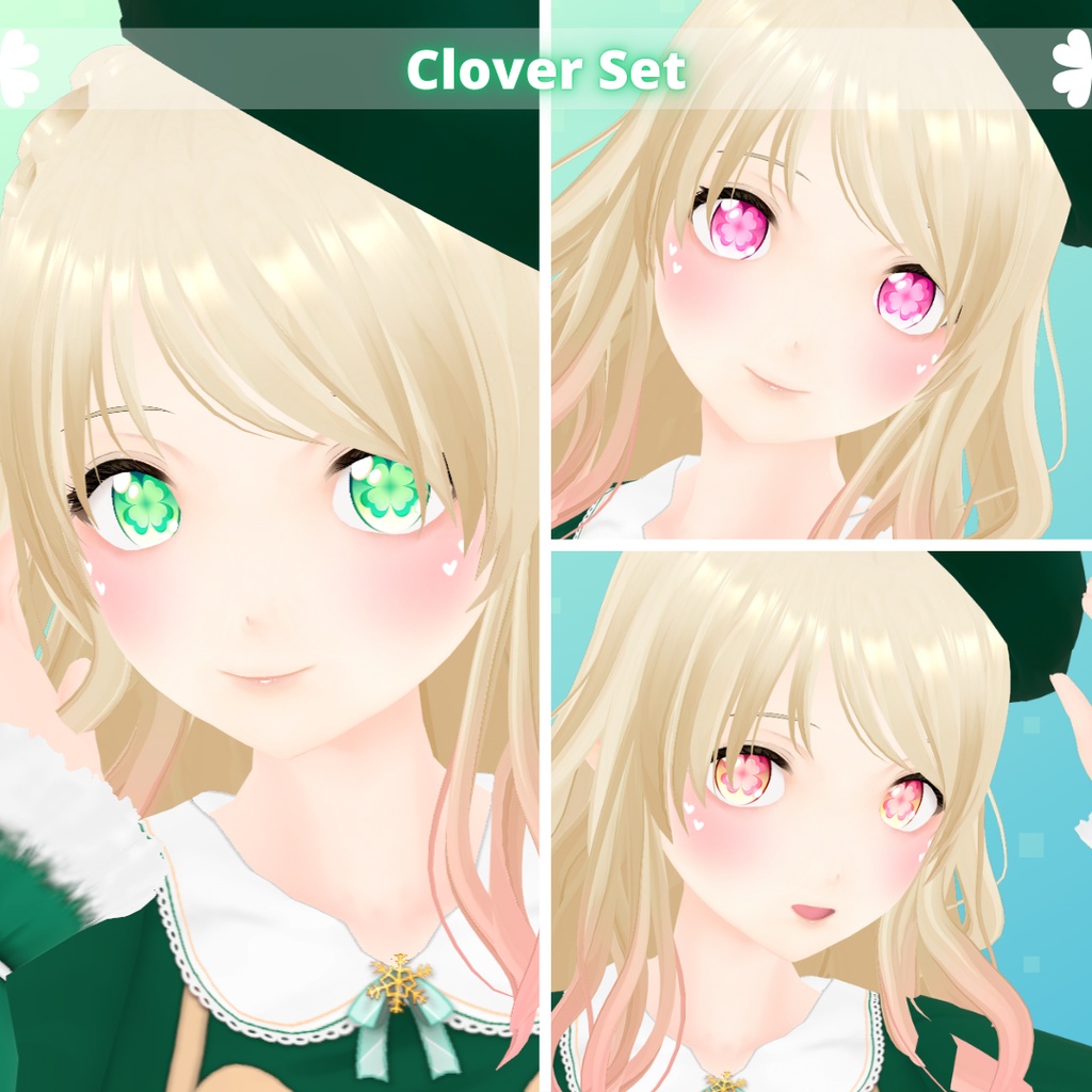 【VRoid】 Lucky Horse Eyes Set