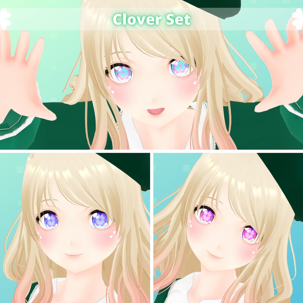 【VRoid】 Lucky Horse Eyes Set