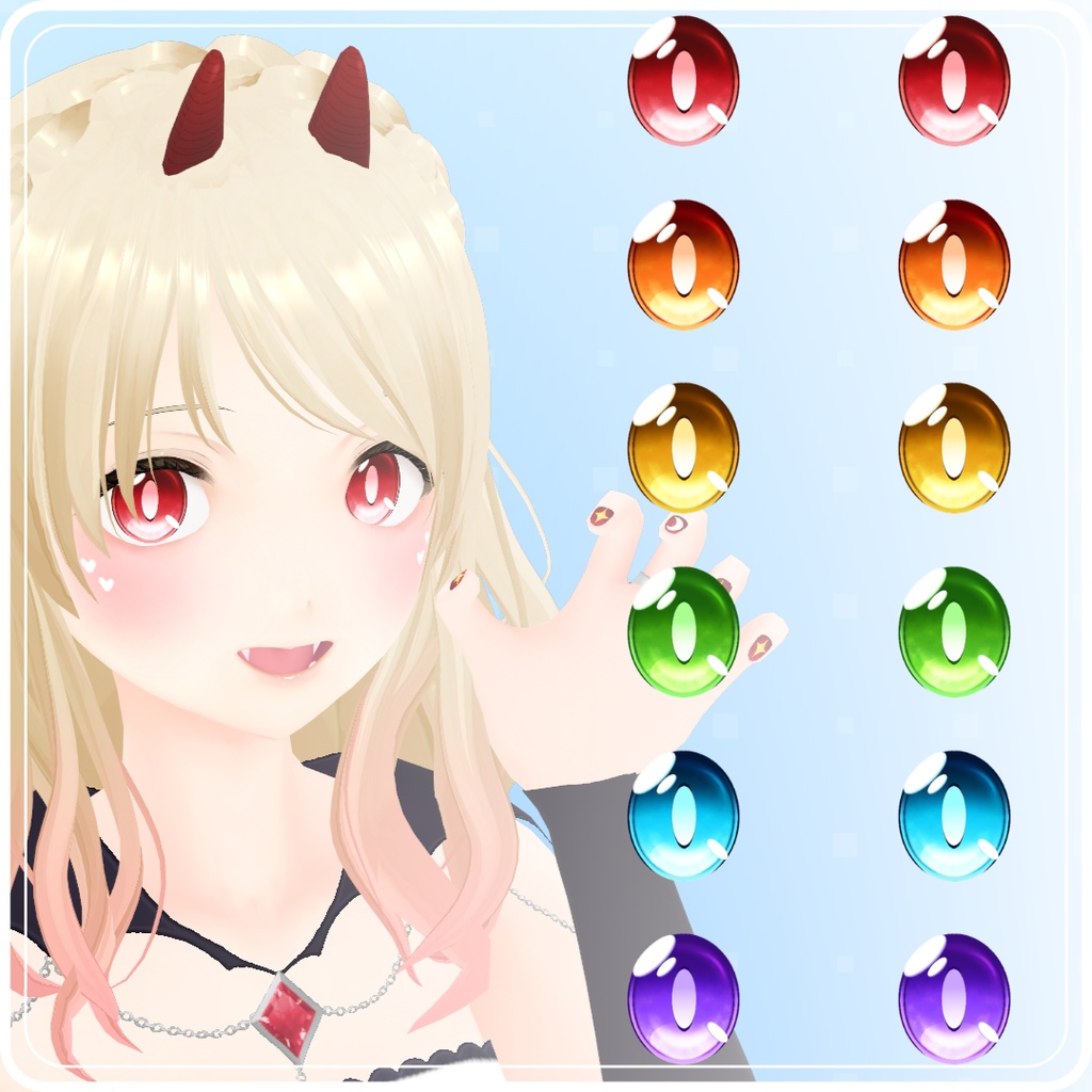 【VRoid】 Little Devil Eyes Set