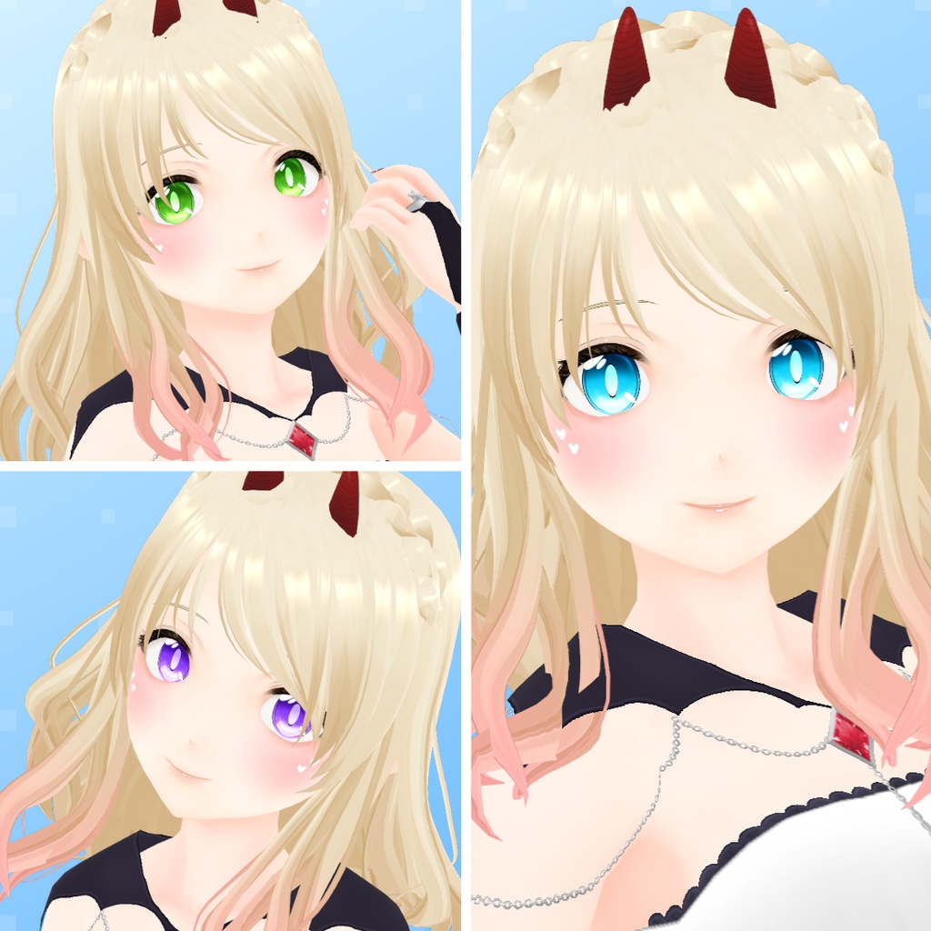 【VRoid】 Little Devil Eyes Set