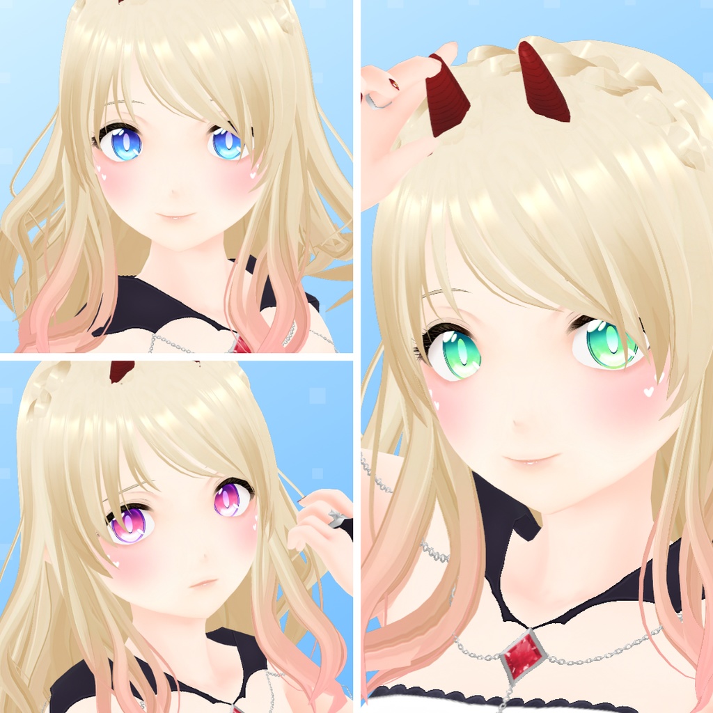 【VRoid】 Little Devil Eyes Set