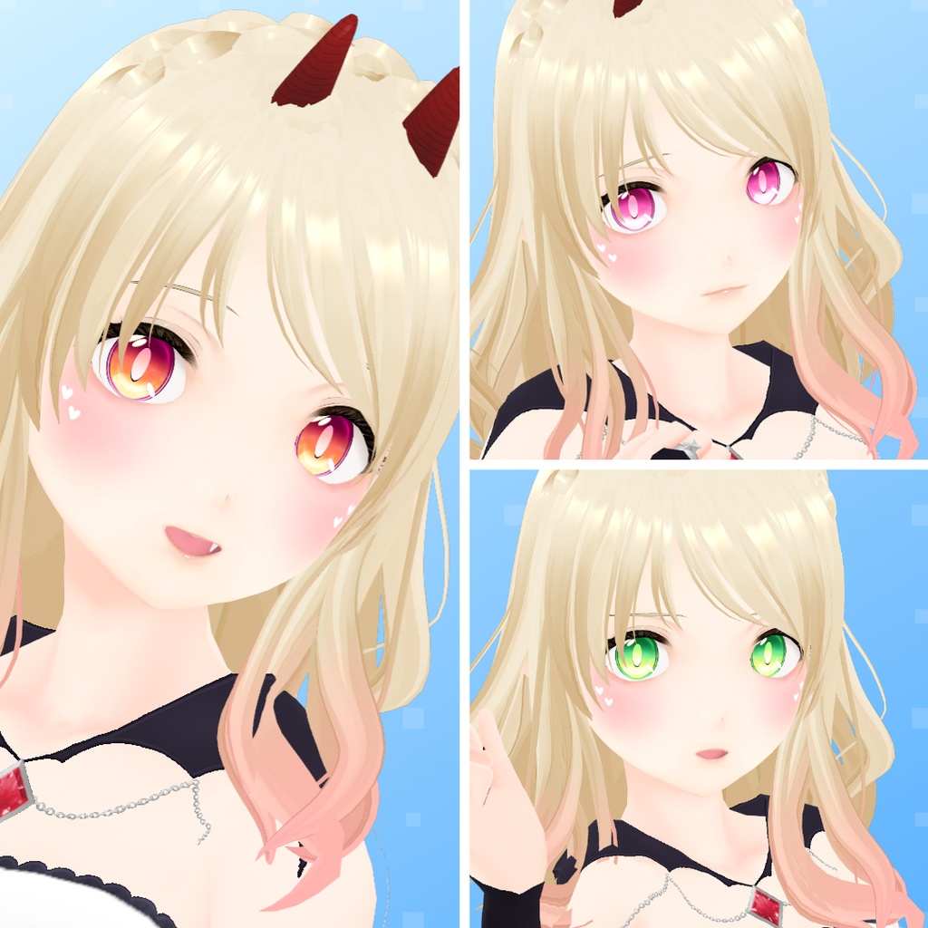 【VRoid】 Little Devil Eyes Set