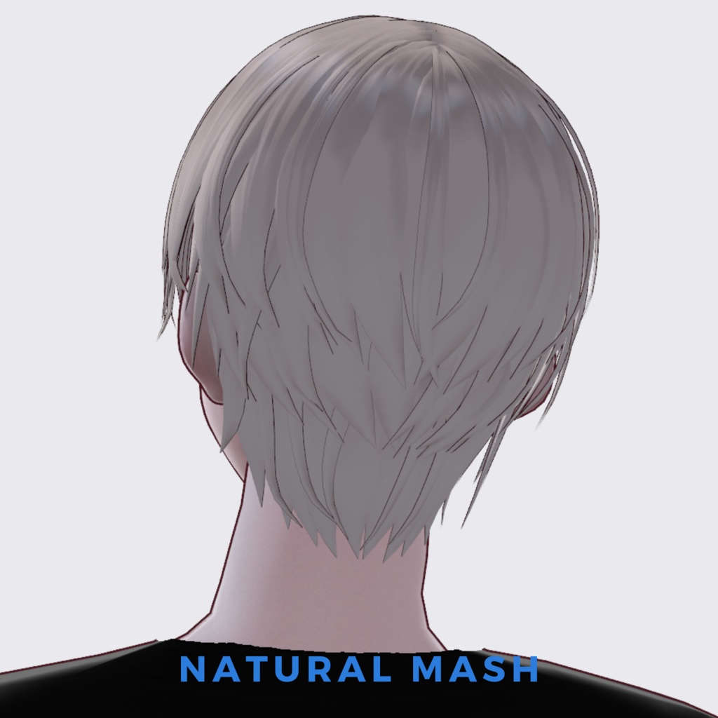 VRoid ナチュラルマッシュ ヘアプリセット メンズ