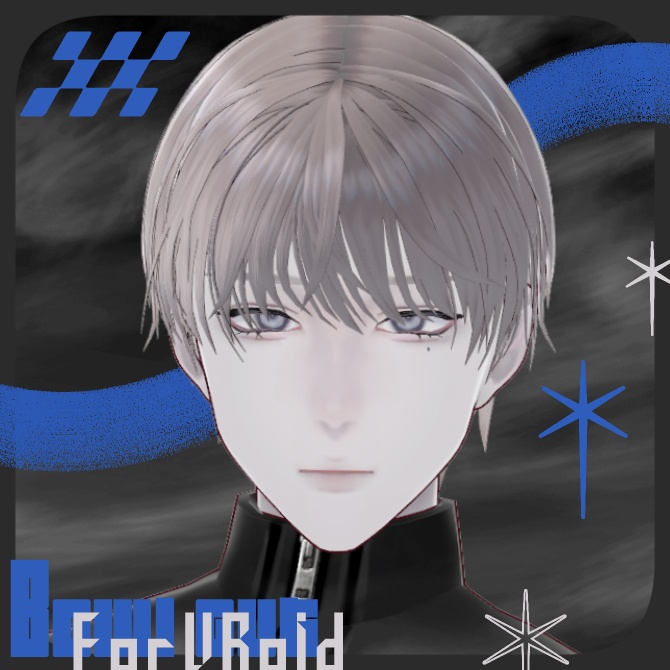 VRoid ナチュラルマッシュ ヘアプリセット メンズ