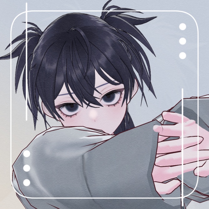 VRoid用 ハーフツイン ヘアプリセット Half pigtails Hair preset