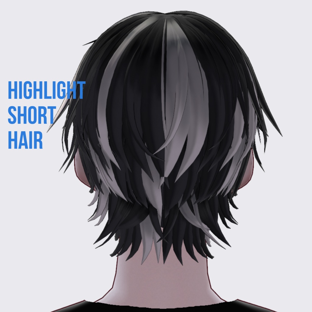 VRoid メッシュショート ヘアプリセット メンズ