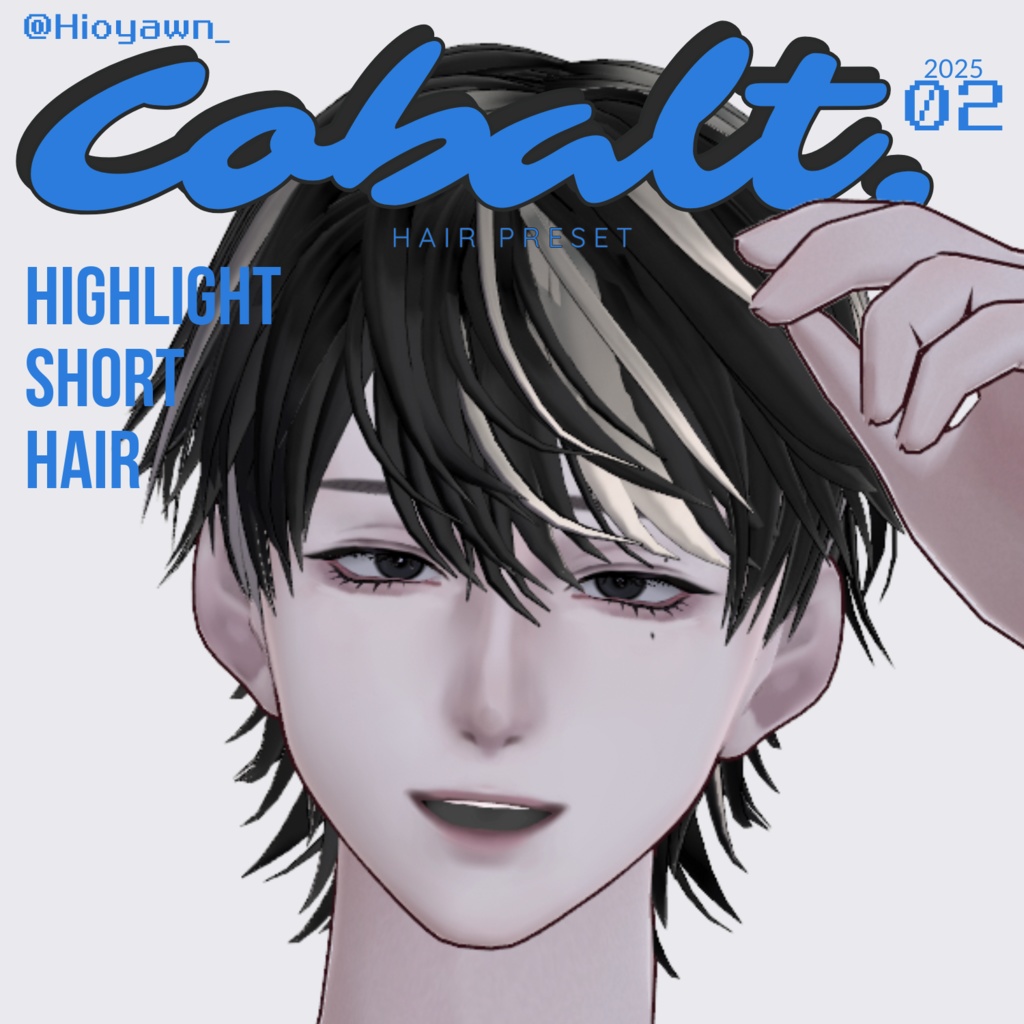 VRoid メッシュショート ヘアプリセット メンズ