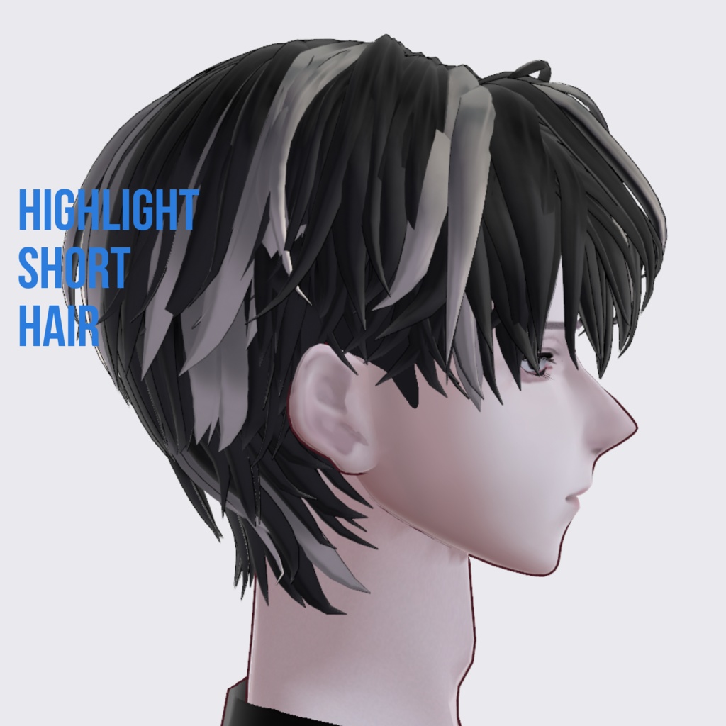 VRoid メッシュショート ヘアプリセット メンズ