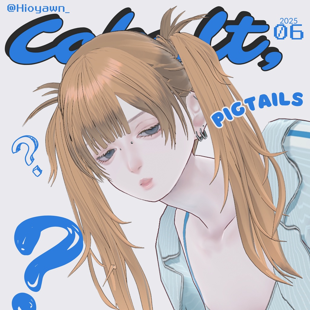 VRoid ツインテール ヘアプリセット Pigtails Hair preset