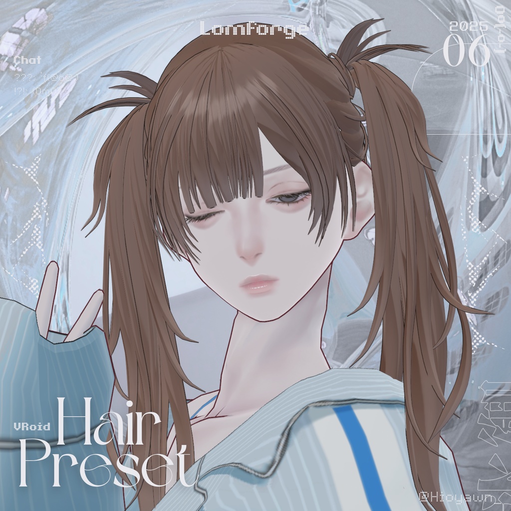 [ Hair preset ] Pigtails [ Lomforge ]