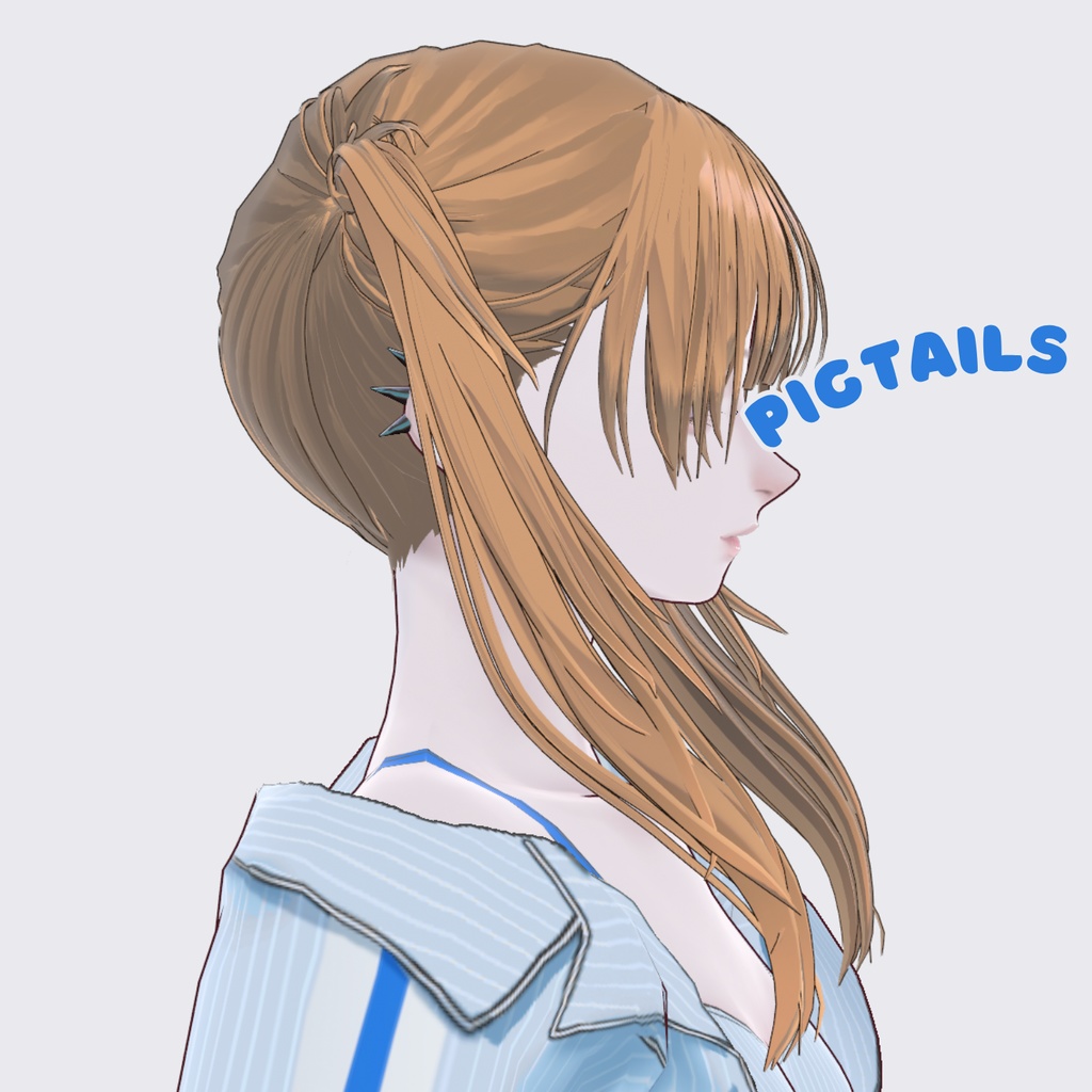VRoid ツインテール ヘアプリセット Pigtails Hair preset