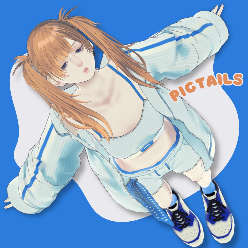 VRoid ツインテール ヘアプリセット Pigtails Hair preset