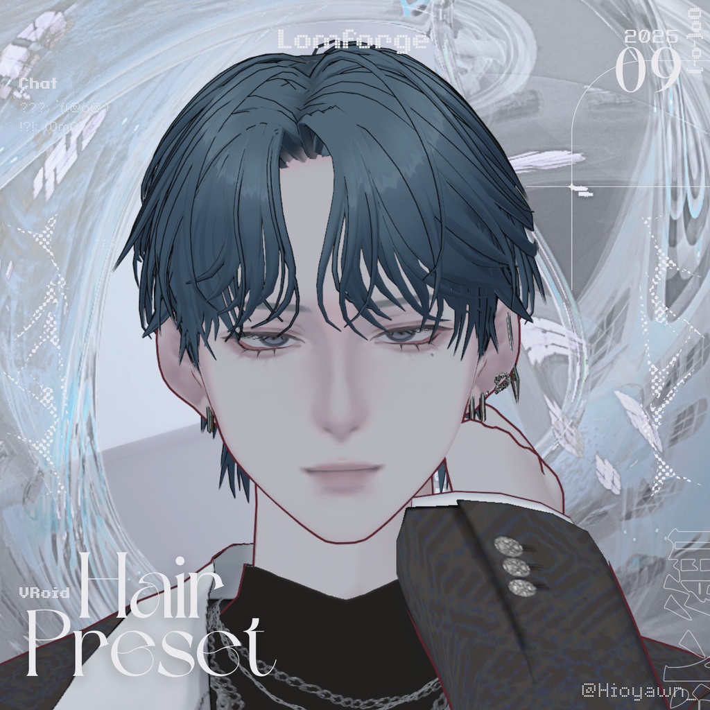 [ Hair preset ] Middle part [ Lomforge ]