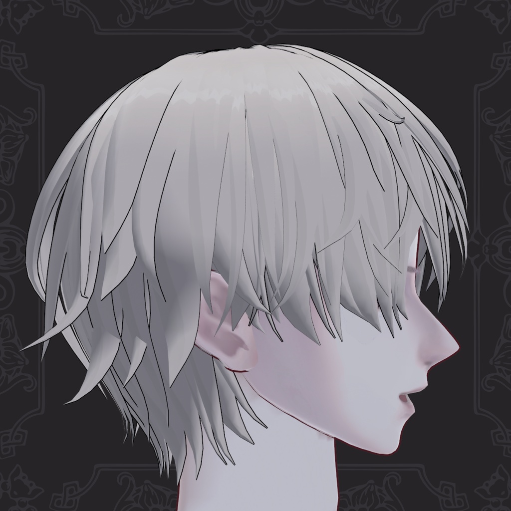 【期間限定セール】VRoid 外ハネショートヘア Short hair preset