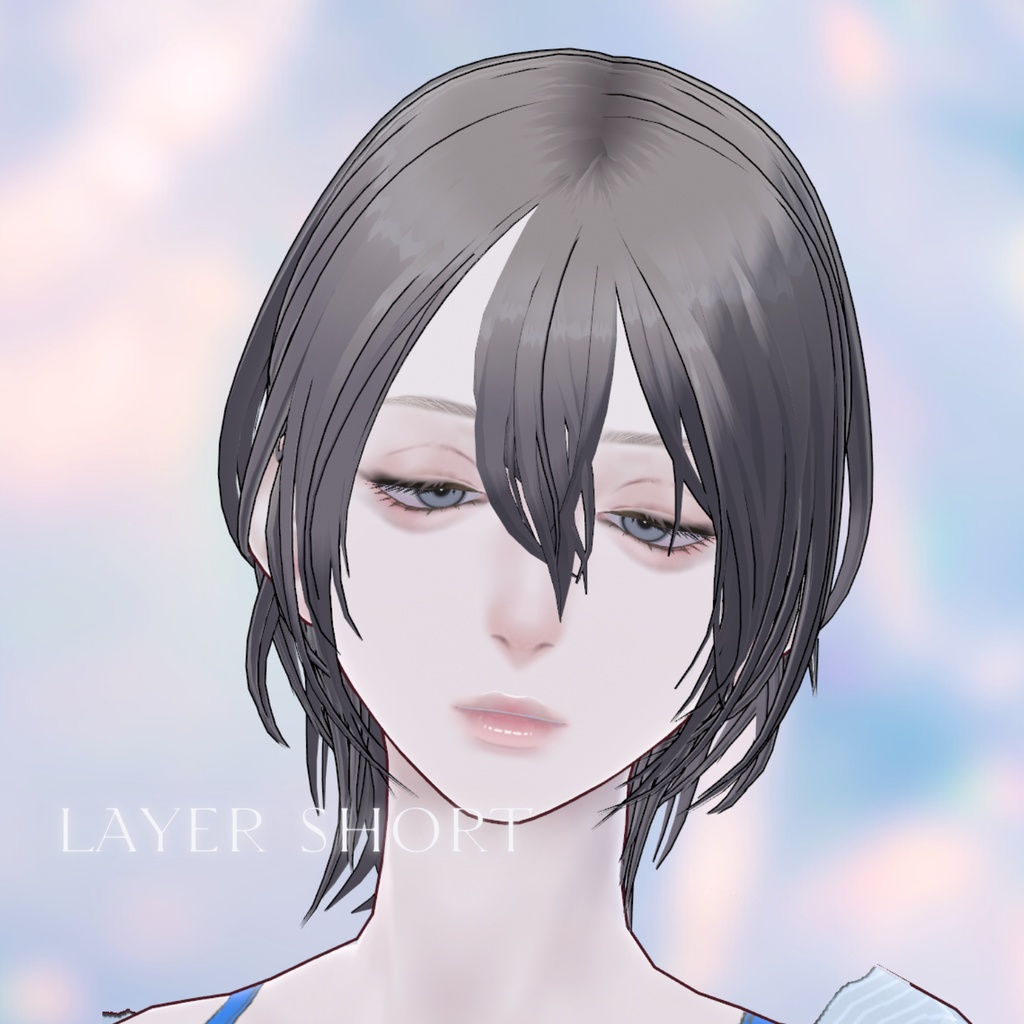VRoid レイヤーショート Layer short hair