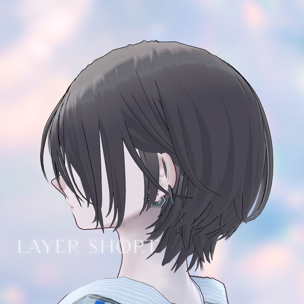 VRoid レイヤーショート Layer short hair